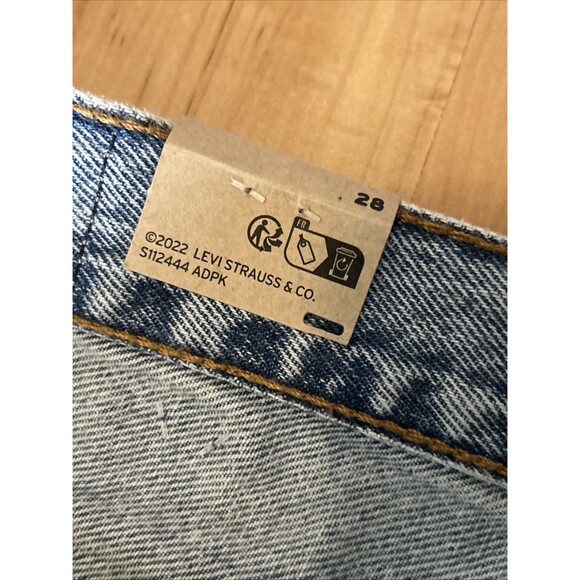 Levi's Women's Denim Maxi Skirt With Slit Size 28 (30) See Photos NWT - Picture 8 of 14